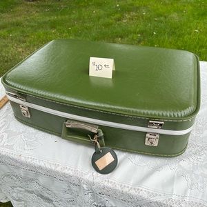 Green Vintage Suitcase
